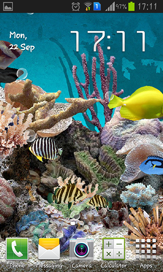 Scaricare Aquarium 3D — sfondi animati gratuiti per l'Android su un Desktop. 