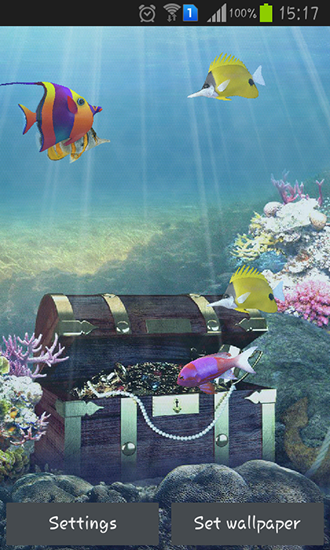 Scaricare Aquarium and fish — sfondi animati gratuiti per l'Android su un Desktop. 