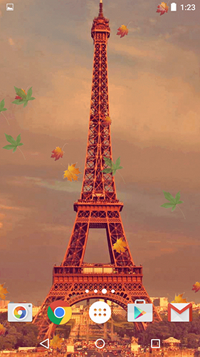 Screenshot dello Schermo Autumn in Paris sul cellulare e tablet.