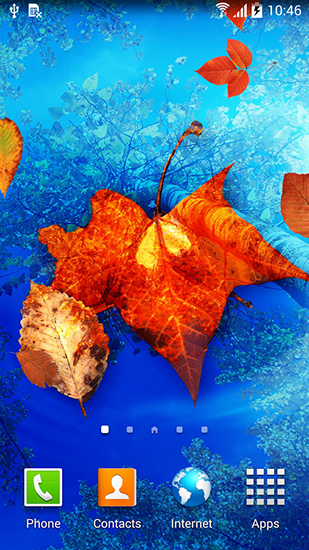 Scaricare Autumn leaves — sfondi animati gratuiti per l'Android su un Desktop. 