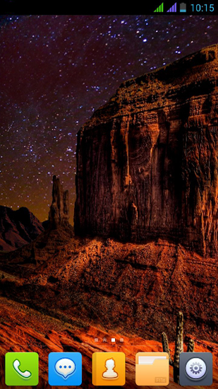 Screenshot dello Schermo Beautiful Desert sul cellulare e tablet.