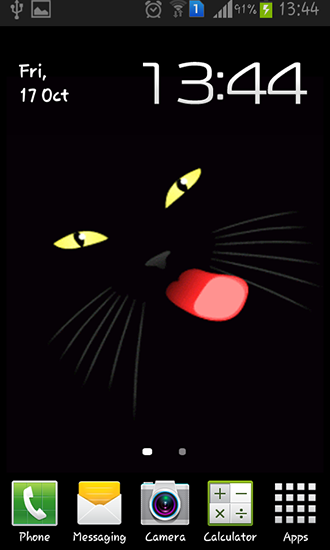 Scaricare Black cat — sfondi animati gratuiti per l'Android su un Desktop. 