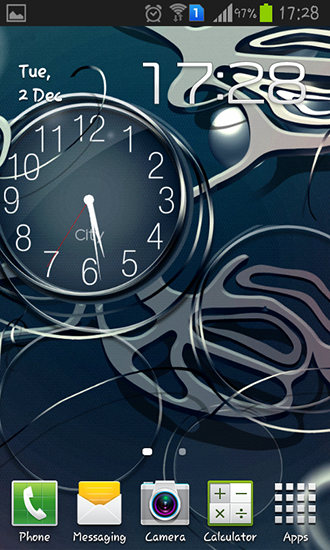 Scaricare Black clock — sfondi animati gratuiti per l'Android su un Desktop. 
