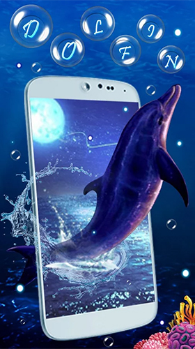 Screenshot dello Schermo Blue dolphin by Live Wallpaper Workshop sul cellulare e tablet.