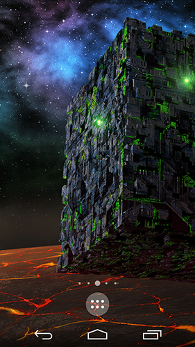 Screenshot dello Schermo Borg sci-fi sul cellulare e tablet.