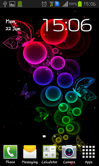 Scaricare Bubble and butterfly — sfondi animati gratuiti per l'Android su un Desktop. 