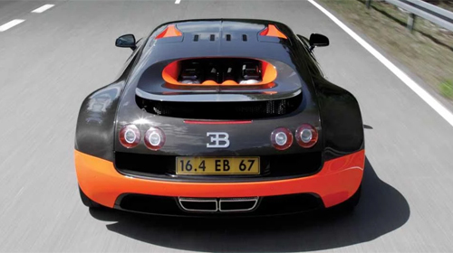 Screenshot dello Schermo Bugatti Veyron 3D sul cellulare e tablet.