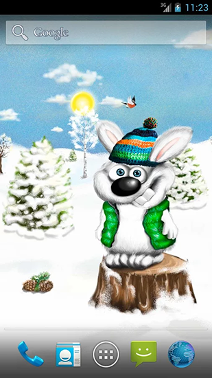 Scaricare Bunny — sfondi animati gratuiti per l'Android su un Desktop. 