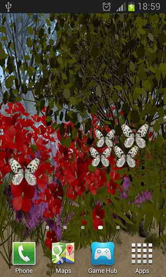 Scaricare Butterflies by Wizzhard — sfondi animati gratuiti per l'Android su un Desktop. 