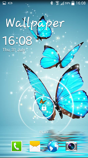 Scaricare Butterfly — sfondi animati gratuiti per l'Android su un Desktop. 