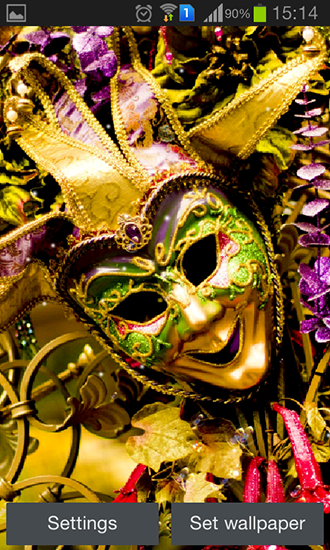 Scaricare Carnival mask — sfondi animati gratuiti per l'Android su un Desktop. 
