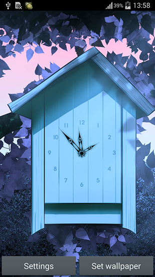 Scaricare Cartoon clock — sfondi animati gratuiti per l'Android su un Desktop. 