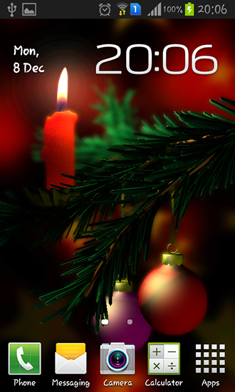 Scaricare Christmas 3D — sfondi animati gratuiti per l'Android su un Desktop. 