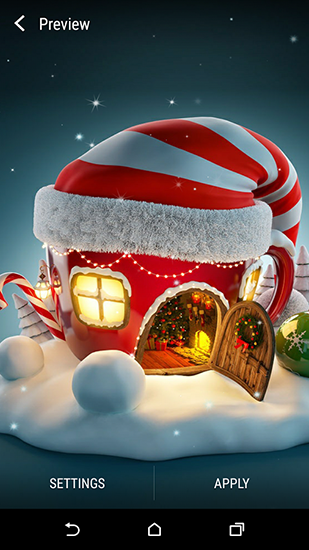 Scaricare Christmas 3D by Wallpaper qhd — sfondi animati gratuiti per l'Android su un Desktop. 