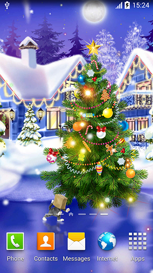 Scaricare Christmas ice rink — sfondi animati gratuiti per l'Android su un Desktop. 