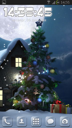 Scaricare Christmas moon — sfondi animati gratuiti per l'Android su un Desktop. 