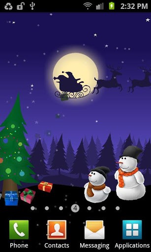 Scaricare Christmas: Moving world — sfondi animati gratuiti per l'Android su un Desktop. 