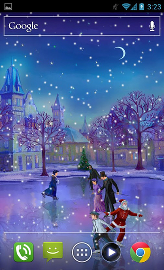 Scaricare Christmas rink — sfondi animati gratuiti per l'Android su un Desktop. 