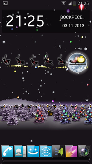Scaricare Christmas Santa HD — sfondi animati gratuiti per l'Android su un Desktop. 
