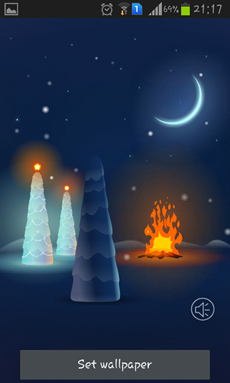 Scaricare Christmas snow — sfondi animati gratuiti per l'Android su un Desktop. 