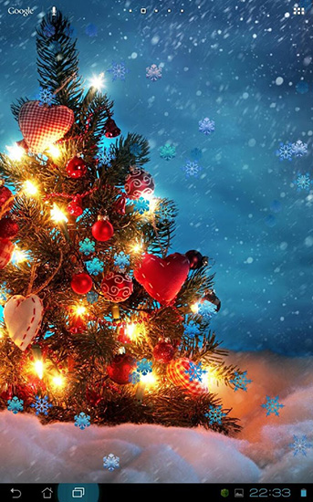 Scaricare Christmas snowflakes — sfondi animati gratuiti per l'Android su un Desktop. 