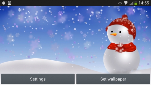 Scaricare Christmas snowman — sfondi animati gratuiti per l'Android su un Desktop. 