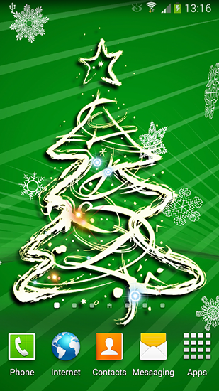 Scaricare Christmas tree 3D by Amax lwps — sfondi animati gratuiti per l'Android su un Desktop. 