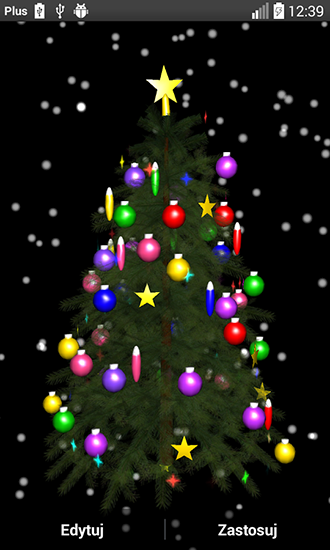 Scaricare Christmas tree 3D by Zbigniew Ross — sfondi animati gratuiti per l'Android su un Desktop. 