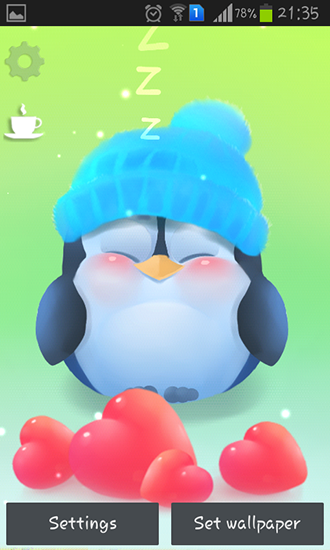 Scaricare Chubby penguin — sfondi animati gratuiti per l'Android su un Desktop. 