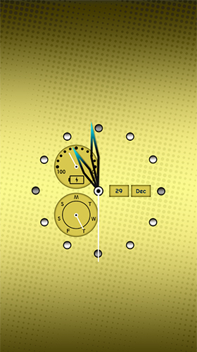 Screenshot dello Schermo Clock: real time sul cellulare e tablet.