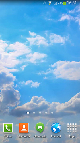 Scaricare Clouds HD 5 — sfondi animati gratuiti per l'Android su un Desktop. 