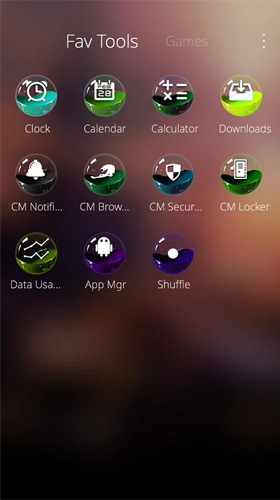 Screenshot dello Schermo Colorful ball sul cellulare e tablet.