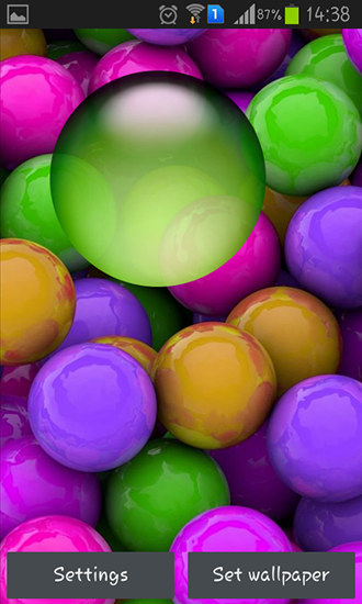 Scaricare Colorful balls — sfondi animati gratuiti per l'Android su un Desktop. 