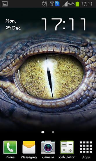 Scaricare Crocodile eyes — sfondi animati gratuiti per l'Android su un Desktop. 