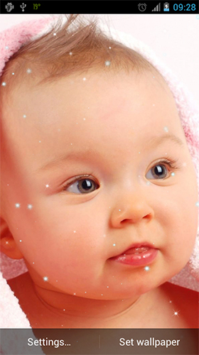 Screenshot dello Schermo Cute baby sul cellulare e tablet.