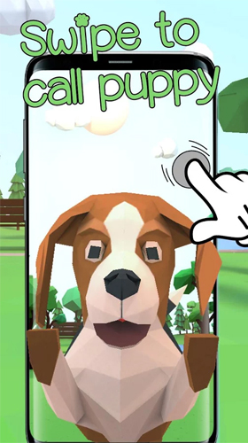 Screenshot dello Schermo Cute puppy 3D sul cellulare e tablet.
