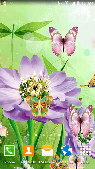 Scaricare Cute butterfly — sfondi animati gratuiti per l'Android su un Desktop. 