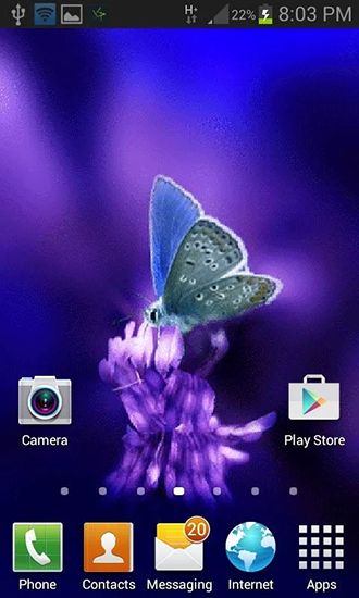 Scaricare Cute butterfly by Daksh apps — sfondi animati gratuiti per l'Android su un Desktop. 