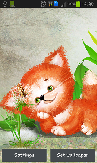 Scaricare Cute foxy — sfondi animati gratuiti per l'Android su un Desktop. 