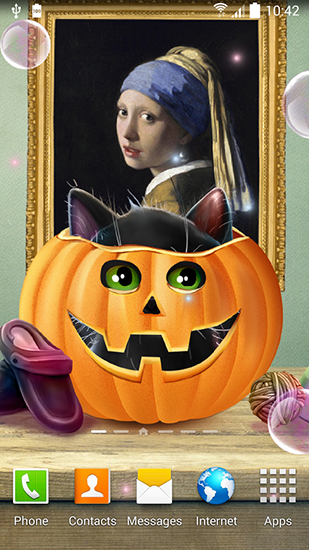Scaricare Cute Halloween — sfondi animati gratuiti per l'Android su un Desktop. 