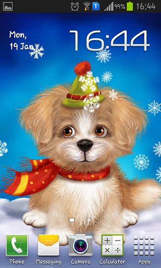 Scaricare Cute puppy — sfondi animati gratuiti per l'Android su un Desktop. 