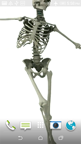 Screenshot dello Schermo Dancing skeleton sul cellulare e tablet.