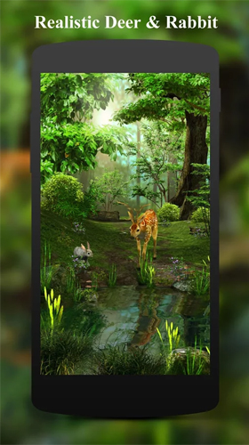 Screenshot dello Schermo Deer and nature 3D sul cellulare e tablet.