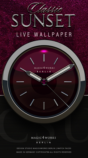 Screenshot dello Schermo Designer Clock sul cellulare e tablet.