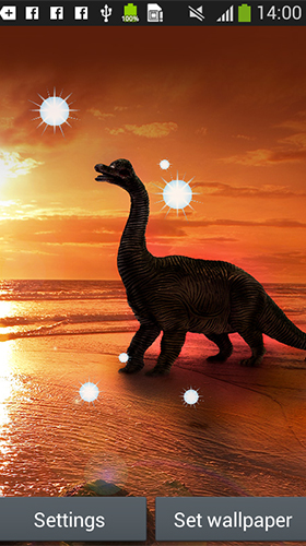 Screenshot dello Schermo Dinosaur by Latest Live Wallpapers sul cellulare e tablet.