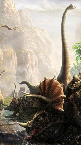 Screenshot dello Schermo Dinosaurs by HQ Awesome Live Wallpaper sul cellulare e tablet.