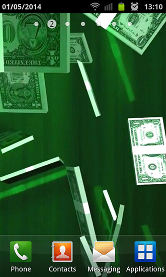 Scaricare Dollar rain — sfondi animati gratuiti per l'Android su un Desktop. 