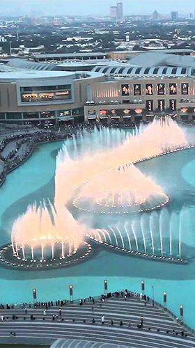 Screenshot dello Schermo Dubai fountain sul cellulare e tablet.