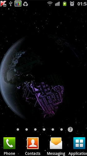 Screenshot dello Schermo Earth HD free edition sul cellulare e tablet.