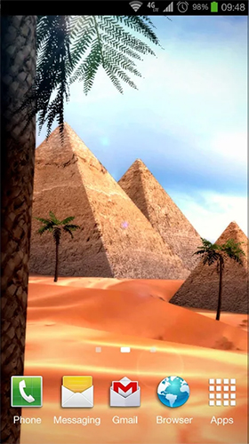 Screenshot dello Schermo Egypt 3D sul cellulare e tablet.